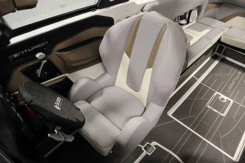 Slide: The Image of 2025 Centurion Ri245 boat interior with luxurious seating and modern design. - 27
