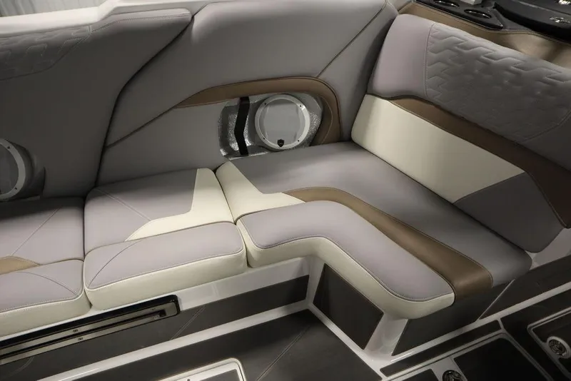 Slide: The Image of Luxurious interior seating of 2025 Centurion Ri245 boat with modern design and premium materials. - 39