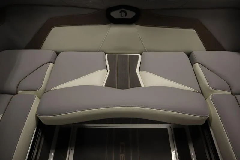 Slide: The Image of 2025 Centurion Ri245 boat interior with modern seating design. - 45