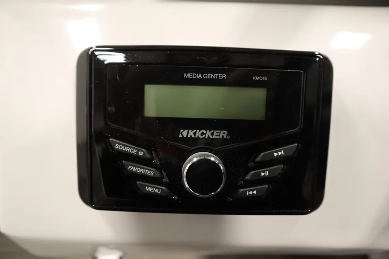 Slide: The Image of Kicker media center KMC45 in 2025 Four Winns H1 boat. - 43