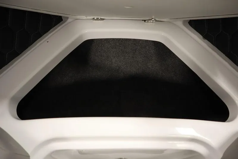 Slide: The Image of Interior storage compartment of 2025 Four Winns H2 boat, featuring sleek design and ample space. - 10