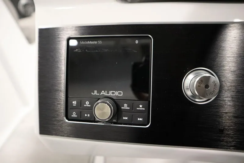 Slide: The Image of JL Audio MediaMaster 55 control panel in 2025 Four Winns H2 boat. - 27