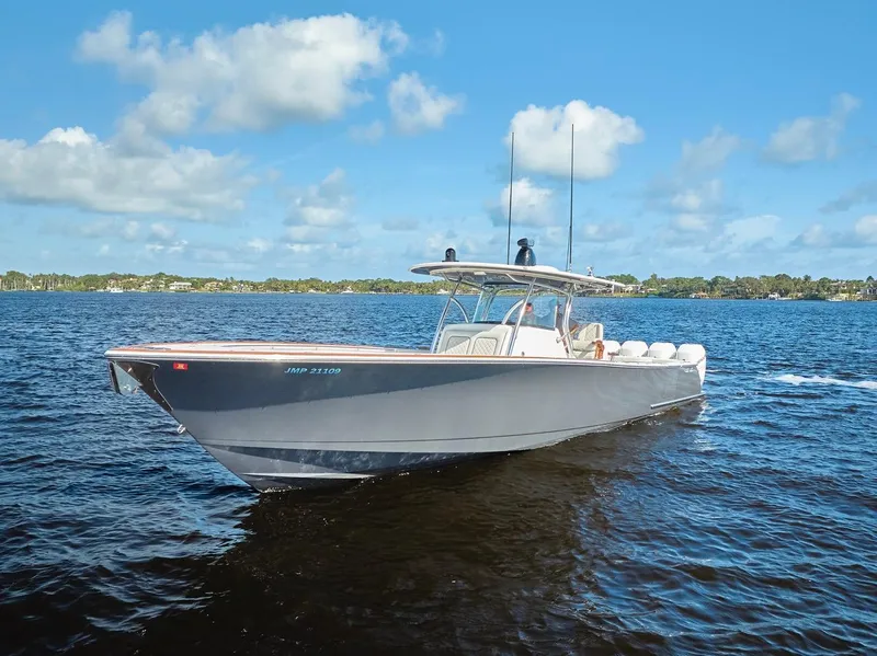 Slide: The Image of 2020 Valhalla Boatworks 41 cruising on a sunny day with clear skies. - 17