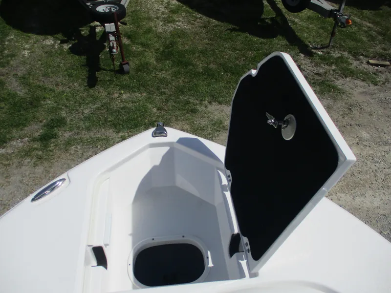 Slide: The Image of Open storage compartment on 2025 Sea Fox 248 Commander boat. - 5