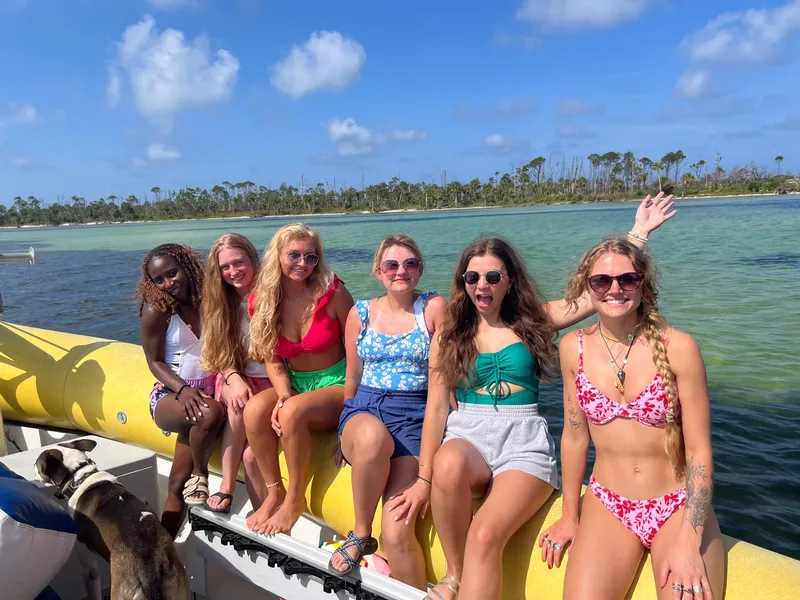 Slide: The Image of Group of friends enjoying a sunny day on a 2007 Ribcraft 9.0 boat. - 38