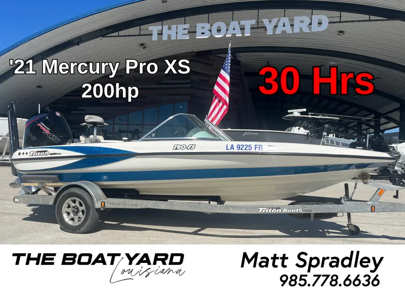 The Image of 2007 Triton 190 FS boat with 2021 Mercury Pro XS 200hp engine, 30 hours, for sale in Louisiana. - 1