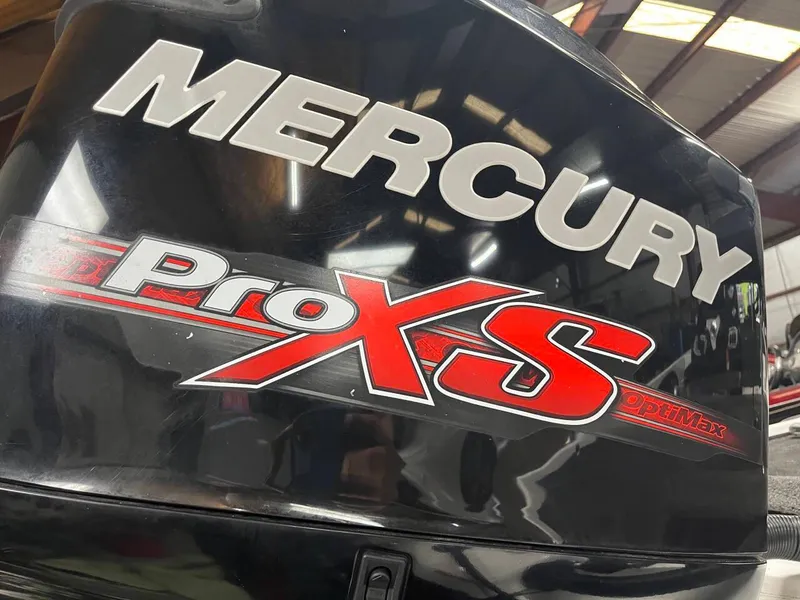 Slide: The Image of Mercury Pro XS outboard motor on 2015 Nitro Z7 boat. - 12