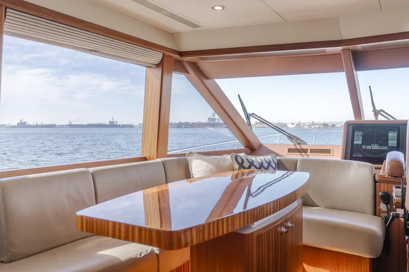 Slide: The Image of Luxurious interior of 2015 Ocean Alexander 72 yacht with ocean view. - 42