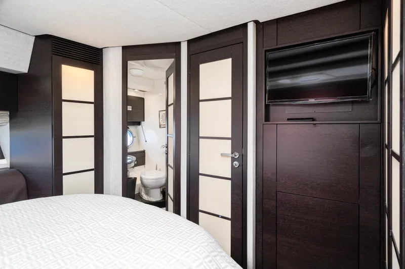 Slide: The Image of Luxurious interior of 2009 Azimut 62S yacht with modern design and amenities. - 41