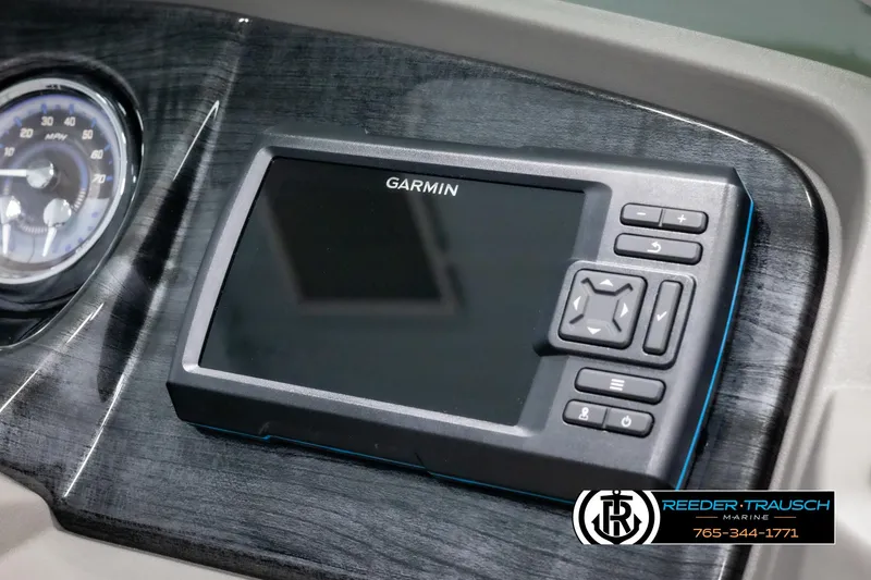 Slide: The Image of Garmin navigation system in 2025 Avalon LSZ CRB boat dashboard. - 35