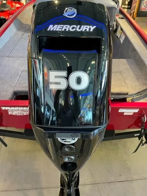 Slide: The Image of 2025 Tracker Super Guide V-16 SC with Mercury 50 HP outboard motor. - 5