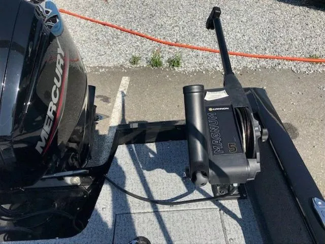 Slide: The Image of 2024 Tracker Pro Guide™ V-16 WT boat with Mercury engine and Magnum 5 downrigger. - 8