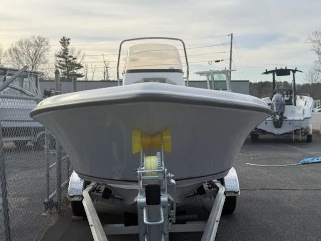 Slide: The Image of 2025 Key West 189 FS boat on trailer in outdoor lot. - 3