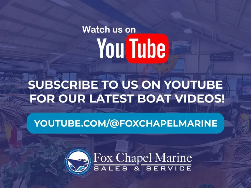 Slide: The Image of Subscribe to Fox Chapel Marine on YouTube for latest boat videos and updates. - 11