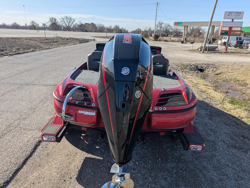 Slide: The Image of 2023 Nitro Z20 boat with powerful outboard motor on a trailer. - 5