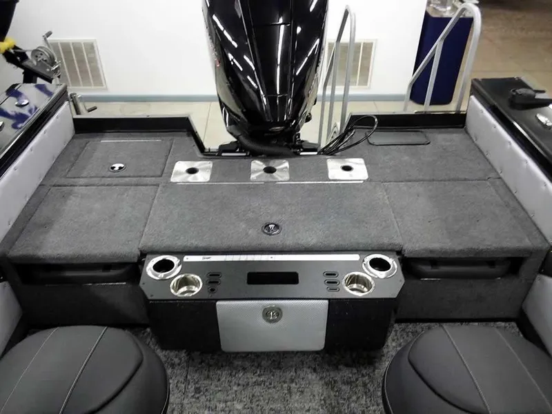 Slide: The Image of 2025 Ranger VX1888 WT boat interior with seating and storage compartments. - 32