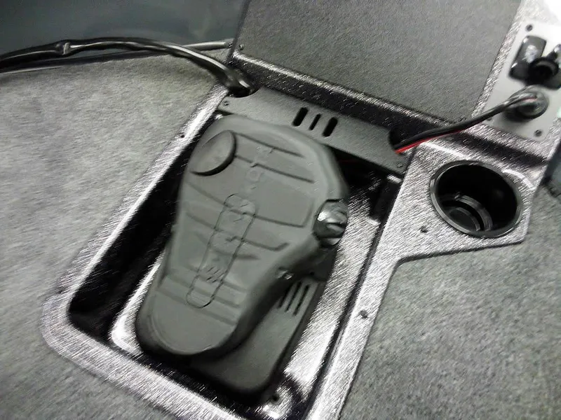 Slide: The Image of Ranger RT188P 2025 boat compartment with storage and wiring details. - 18