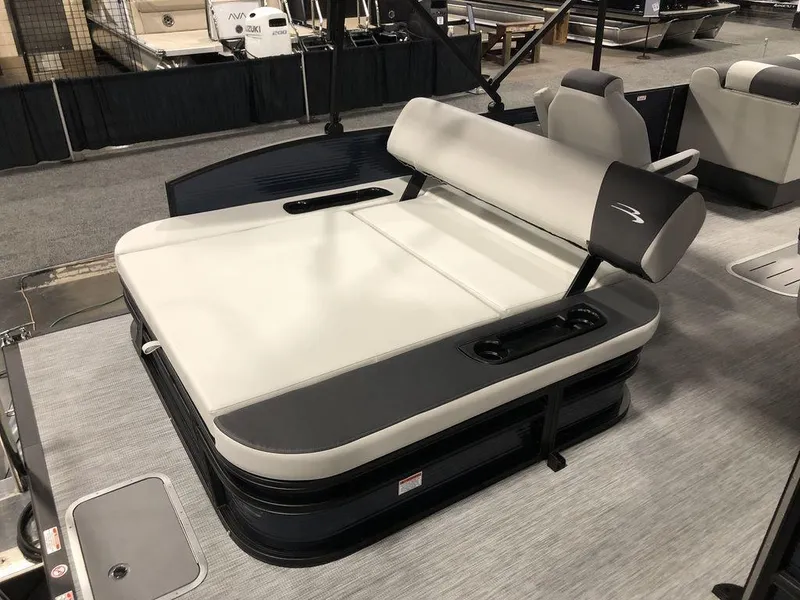 Slide: The Image of 2025 Bennington S Swingback 22 SSB pontoon boat interior with stylish seating. - 7