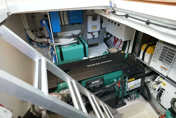 Slide: The Image of Engine room of 2021 Beneteau Monte Carlo 52 with Volvo Penta engine. - 30