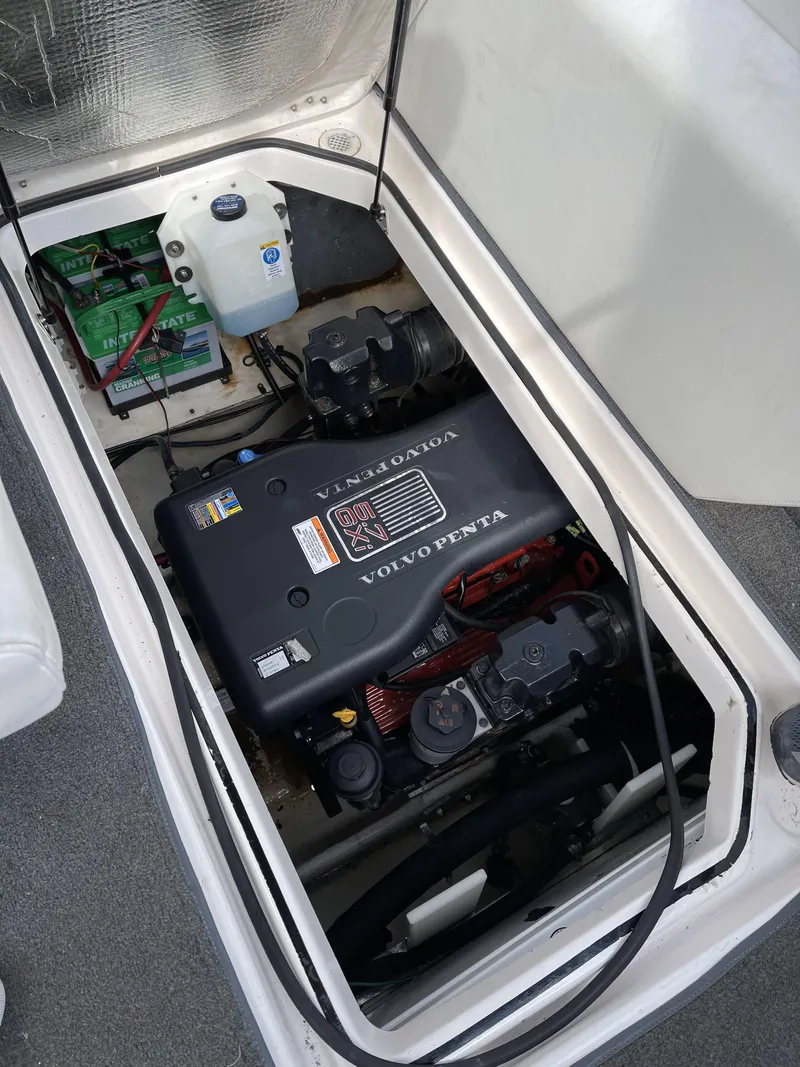Slide: The Image of Engine compartment of 2010 Regal 2700 Commodore with Volvo Penta engine. - 14