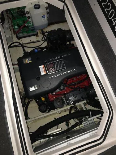 Slide: The Image of Engine compartment of a 2010 Regal 2700 Commodore with Volvo Penta engine. - 6