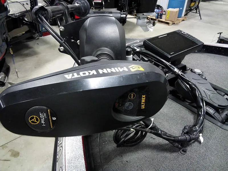 Slide: The Image of Minn Kota Ultrex trolling motor on 2013 Ranger Z520C Comanche boat. - 26
