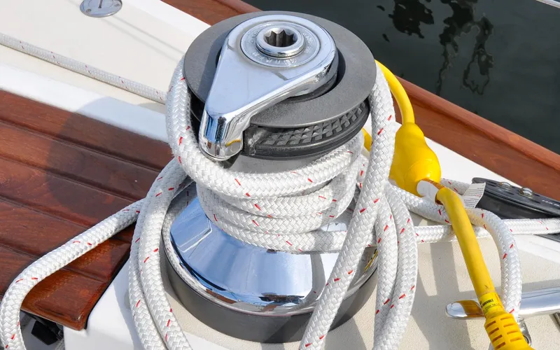 Slide: The Image of Tartan 4100 - Diamond - Cockpit -Starboard Primary Winch - 13