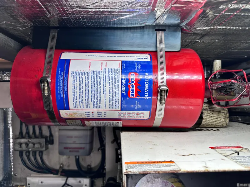 Slide: The Image of Hour meter on 1990 Ocean Yachts 48 Super Sport, showing 2356.4 total hours. - 27