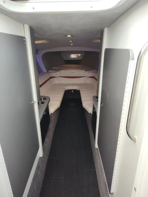 Slide: The Image of 2015 Formula 382 FASTech cabin interior with sleek design and comfortable seating. - 15