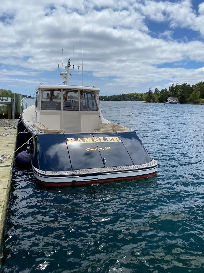Slide: The Image of Pearson 38 True North boat docked on a sunny day, 2010 model. - 30