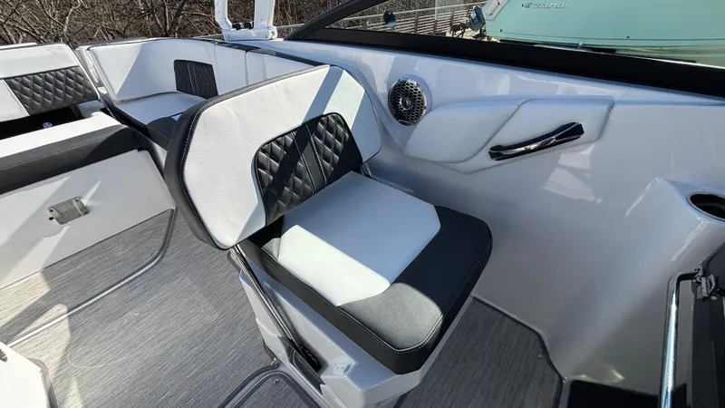 Slide: The Image of Luxury seating in 2025 Monterey M65 boat with modern design and premium materials. - 41