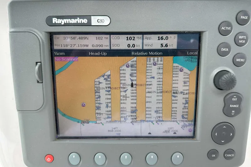 Slide: The Image of Raymarine C80 navigation display on a 2007 Catalina 34 MkII sailboat. - 8