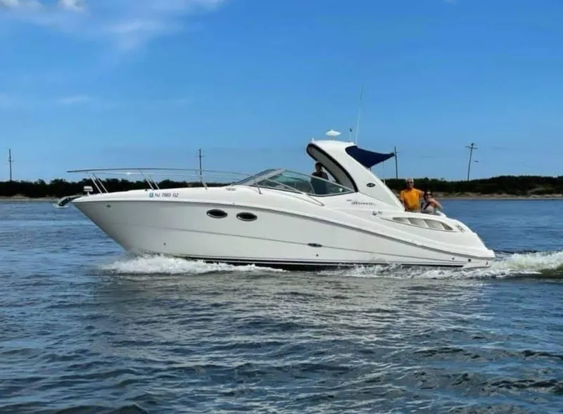 The Image of 2007 Sea Ray 290 Sundancer cruising on open water under a clear blue sky. - 0