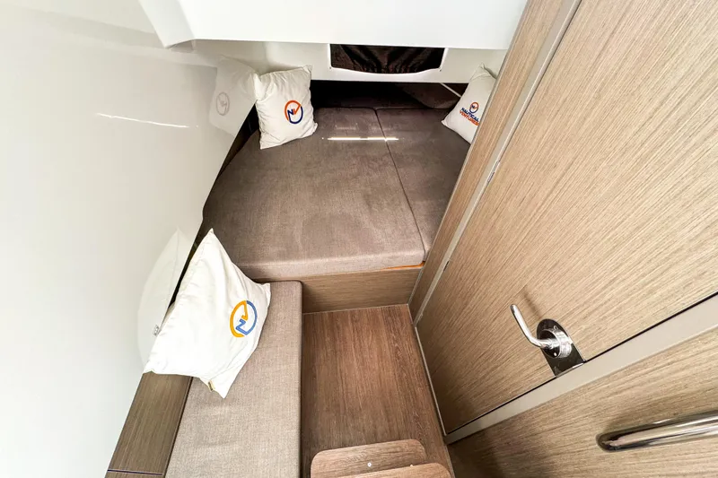 Slide: The Image of Interior of 2026 Beneteau Flyer 9 SPACEdeck with cozy cushions. - 4