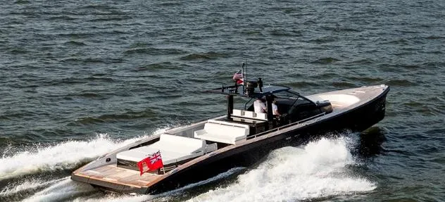 Slide: The Image of 2025 Windy SR52 yacht cruising on open water, showcasing sleek design and performance. - 4