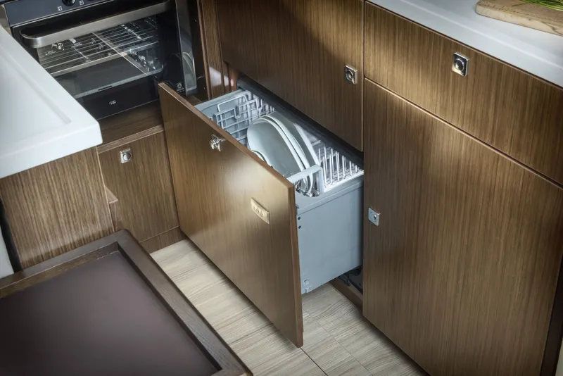 Slide: The Image of Modern kitchen with built-in dishwasher in Bavaria C57, 2025 model. - 25