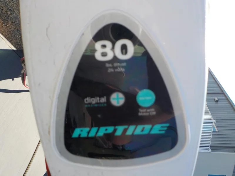 Slide: The Image of Close-up of a Riptide motor control panel on a 2019 G3 Bay 20 DLX Camo boat. - 10