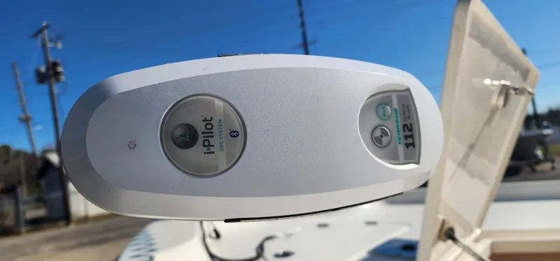 Slide: The Image of i-Pilot GPS system on 2019 Key West 230BR boat, close-up view. - 6