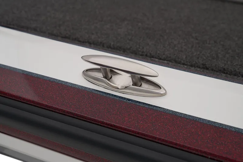 Slide: The Image of Open storage compartment in 2025 Nitro Z19 boat, between two seats. - 24