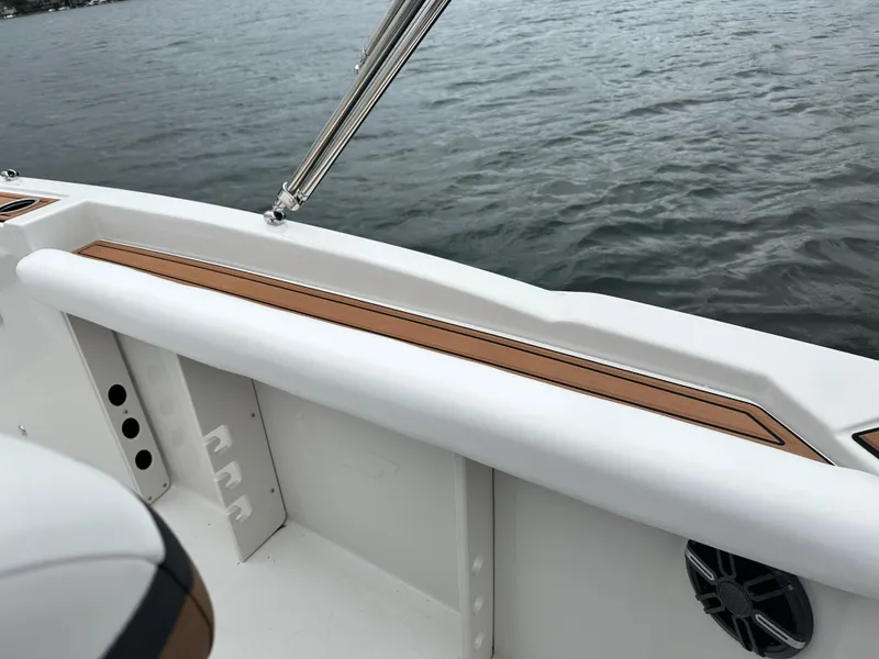 Slide: The Image of 2025 Starcraft SVX 211 OB CC boat interior detail with water view. - 26