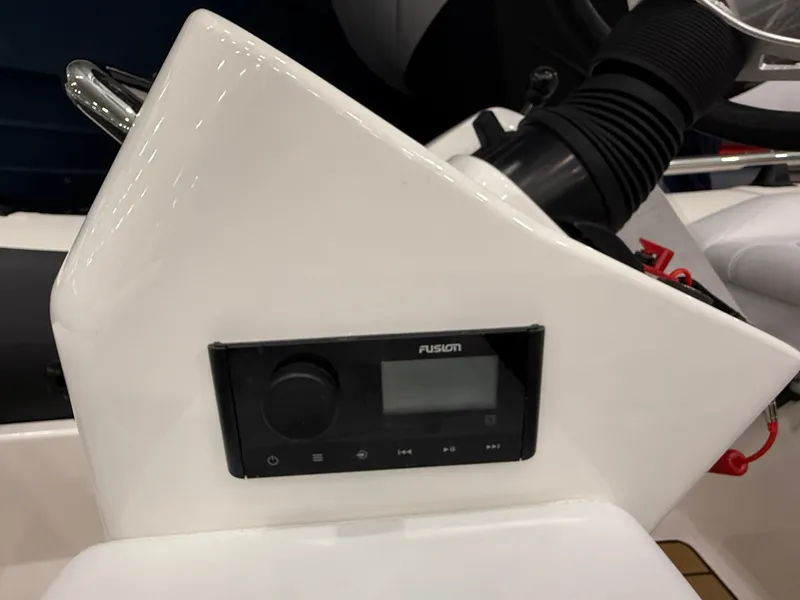 Slide: The Image of 2024 Williams Jet Tenders Sportjet 345 dashboard with Fusion audio system. - 14