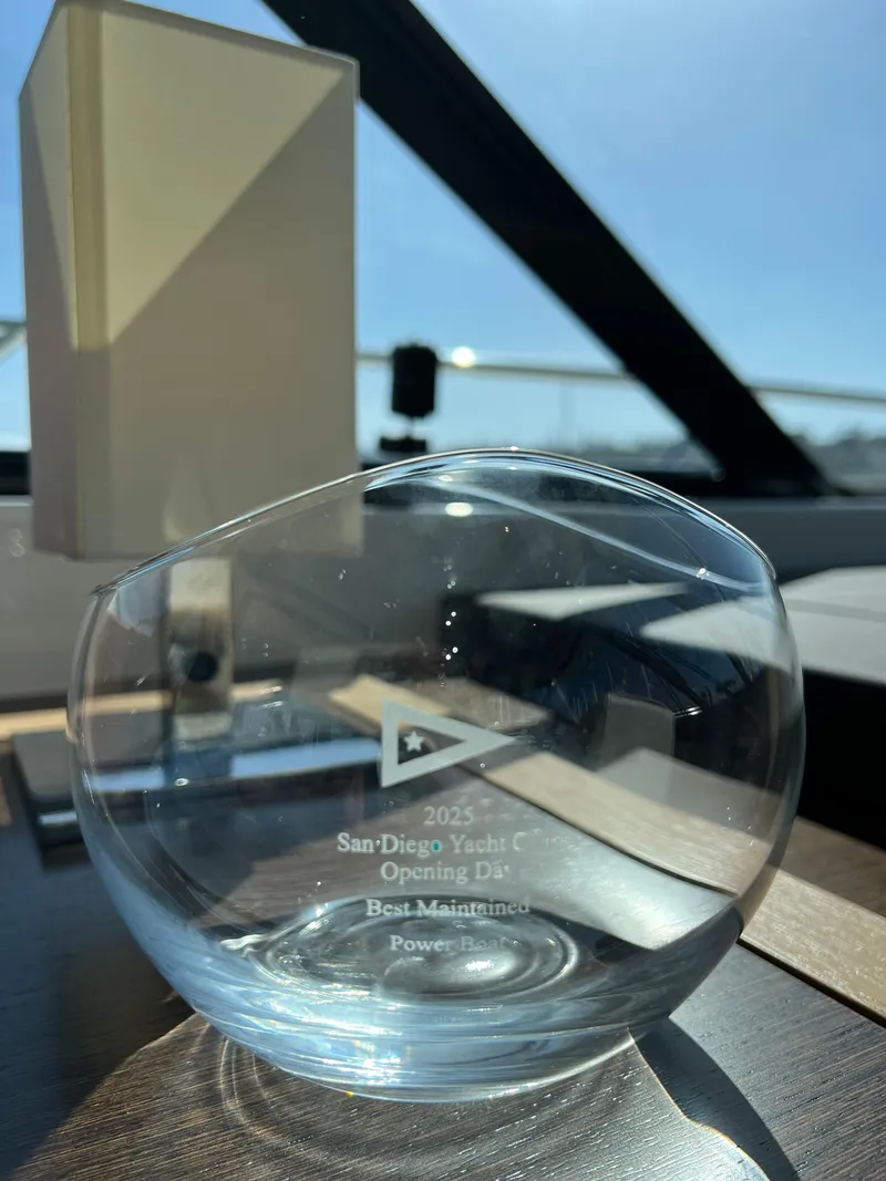Slide: The Image of 2021 Tiara Yachts 53 Coupe award for Best Maintained Power at San Diego Yacht Club. - 2