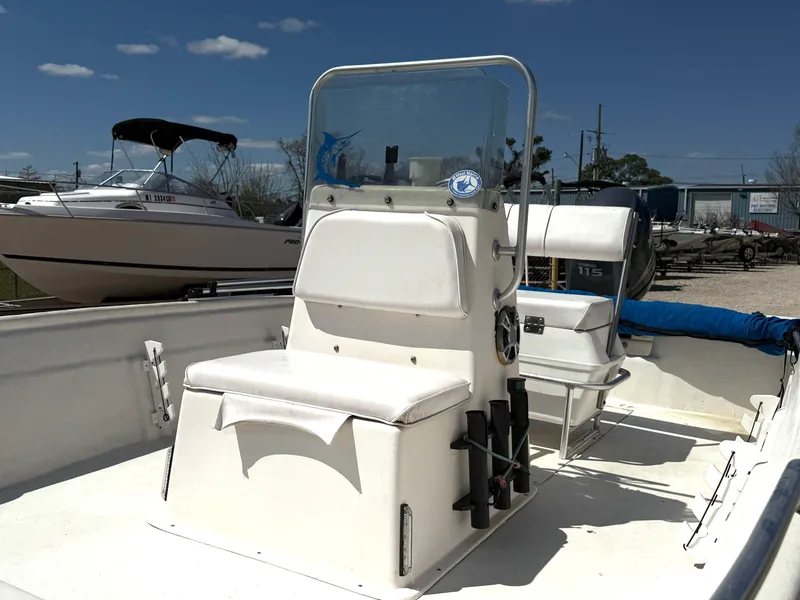 Slide: The Image of 2005 Sea Chaser 1950 RG boat interior with seating and console. - 7