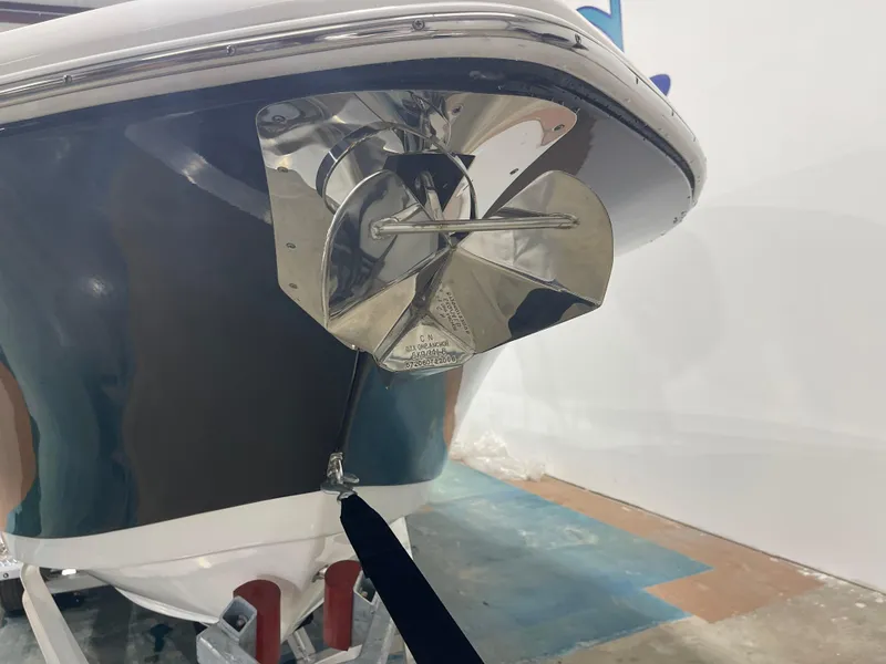 Slide: The Image of 2023 Tidewater 232cc boat with stainless steel anchor detail. - 38