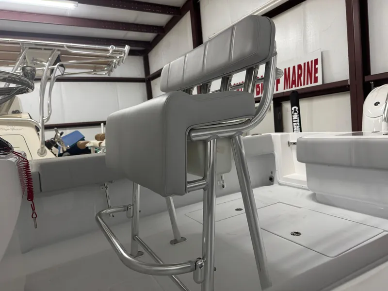 Slide: The Image of 2025 Contender 25 Tournament boat interior with sleek seating and modern design. - 8