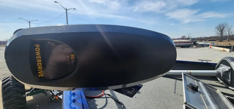 Slide: The Image of 2016 Tracker Pro Guide V-16 WT boat with PowerDrive motor on a sunny day. - 4