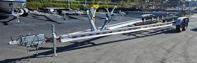 Slide: The Image of Boat trailer for 2020 Blackfin 272 CC, parked in a lot. - 38