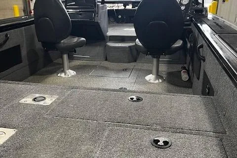 Slide: The Image of Interior of 2022 Tracker Targa 18 WT boat with two swivel seats. - 3