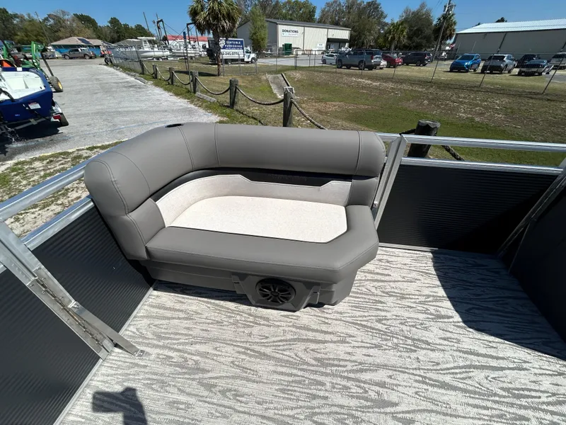 Slide: The Image of Luxurious seating on 2025 Armada Z-168 boat, featuring modern design and comfort. - 5