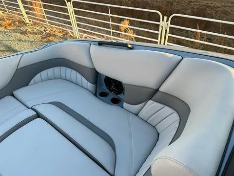 Slide: The Image of Luxurious interior of 2025 MB B52 25 Alpha boat with plush seating. - 30